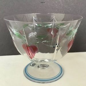 2 Pc Orrefors Sweden Crystal Bowl Maja Berry Bowls